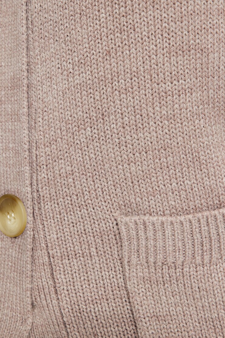 Cinch Waist Cardigan Oatmeal Melange large