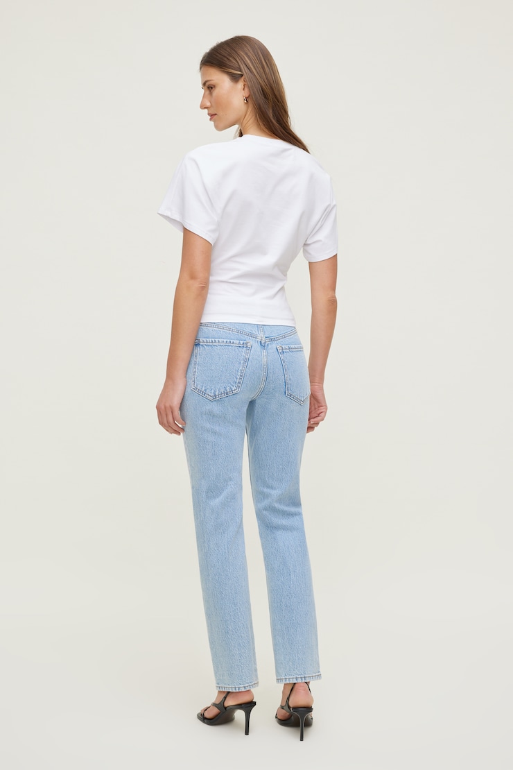 Jean ajusté à taille haute Frenchie