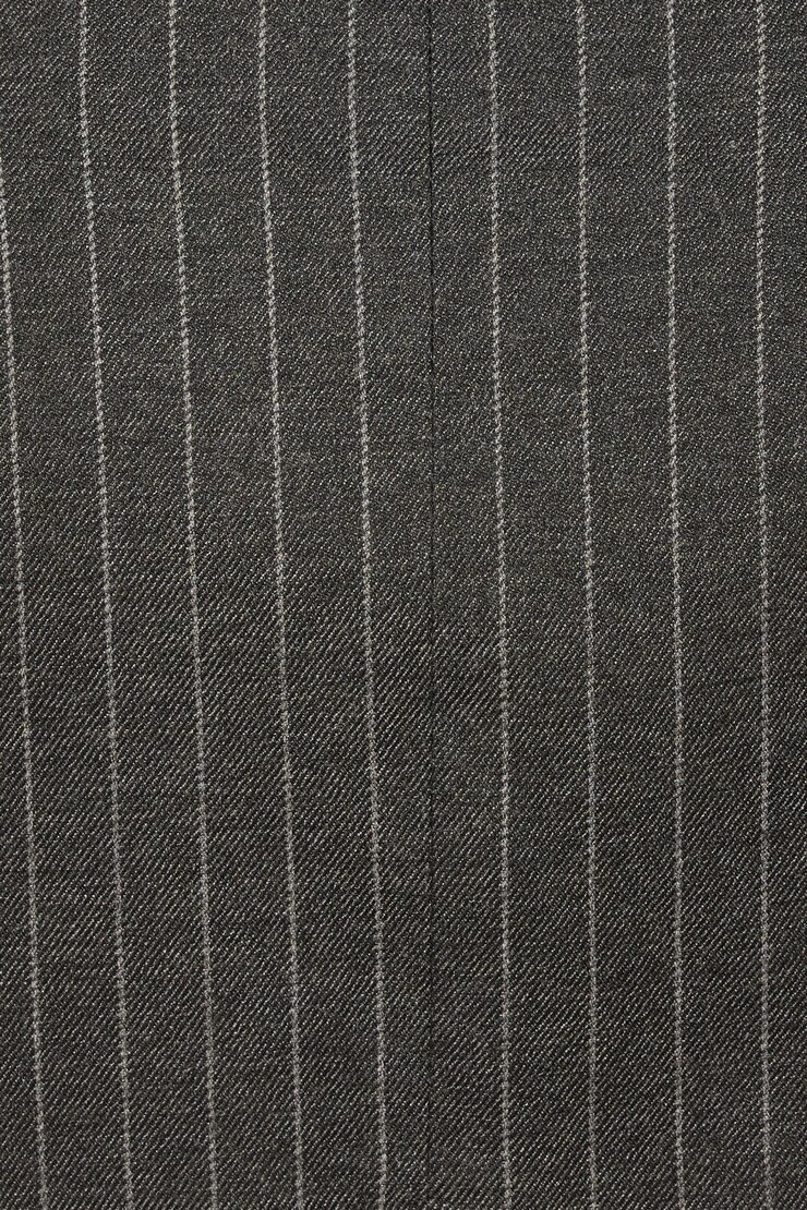 Striped Pleated Mini Skort Charcoal Grey Pinstripe large