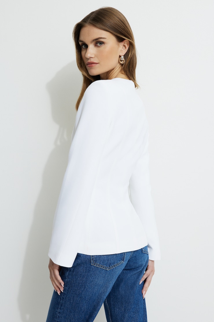 Hourglass Blazer Bright White large