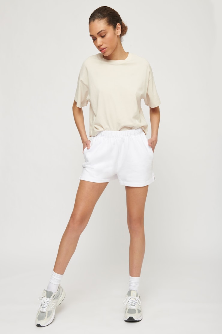 Valley French Terry Boxer Shorts Bright White large