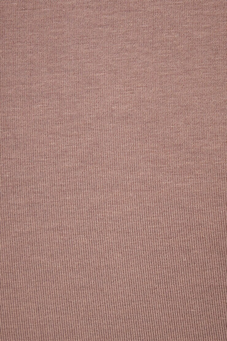 Long Sleeve Twist Front Crop Top Deep Taupe large