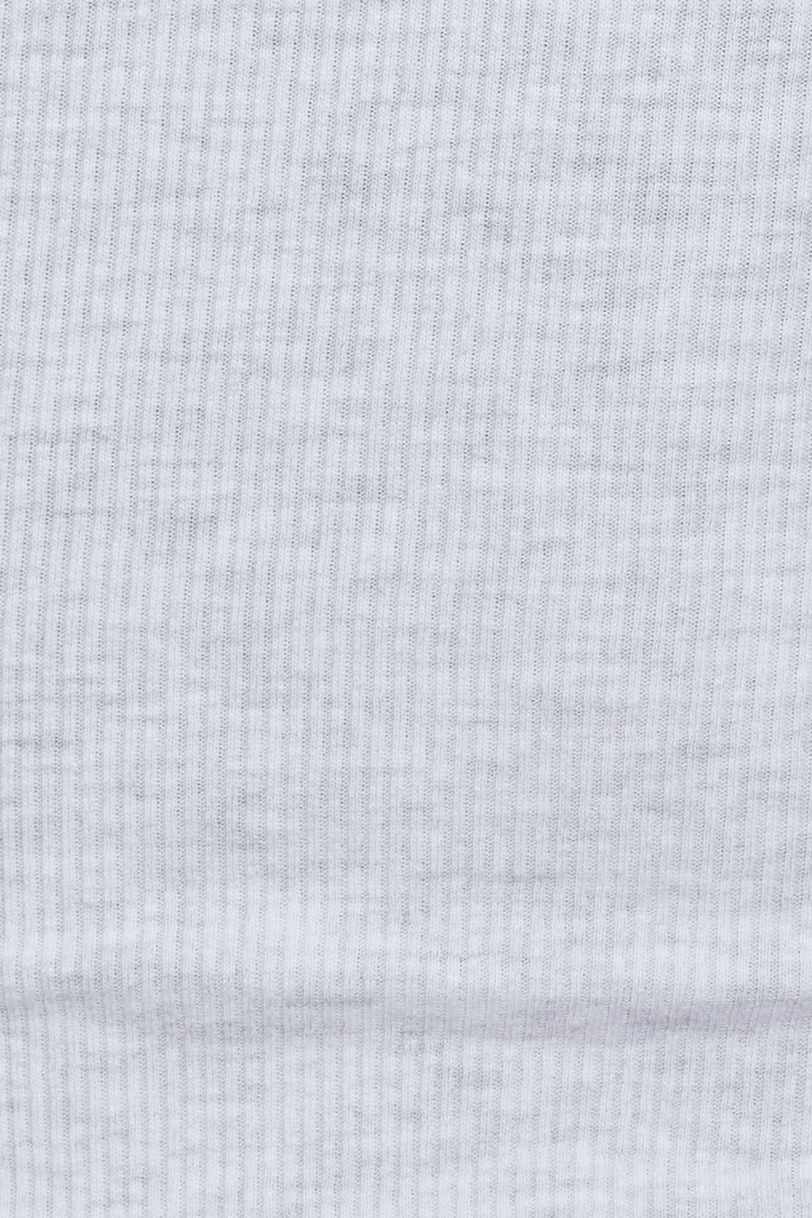 Ribbed Shirttail Tank Top, Spring Grey Mix, large