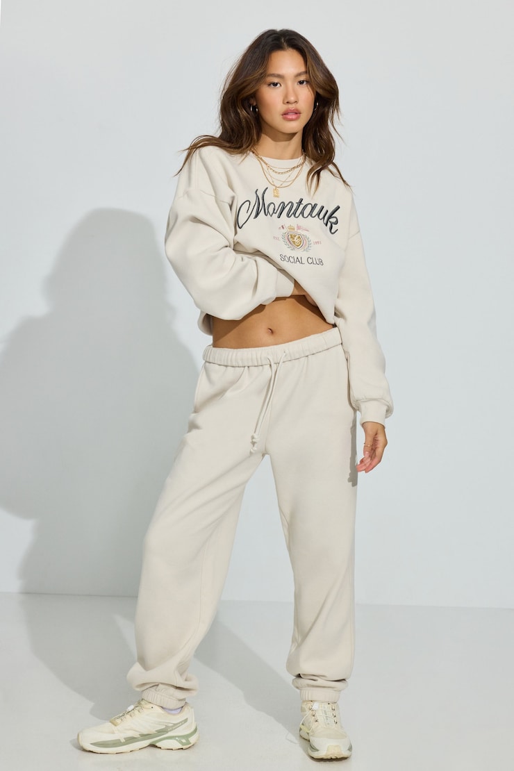 UltraFleece Boyfriend Sweatpants, Perfect Pearl, large