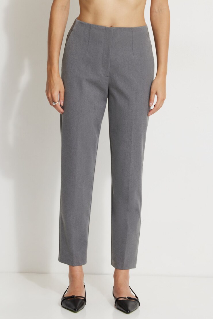 Emily Tailored Slim Ankle Pants Beige large