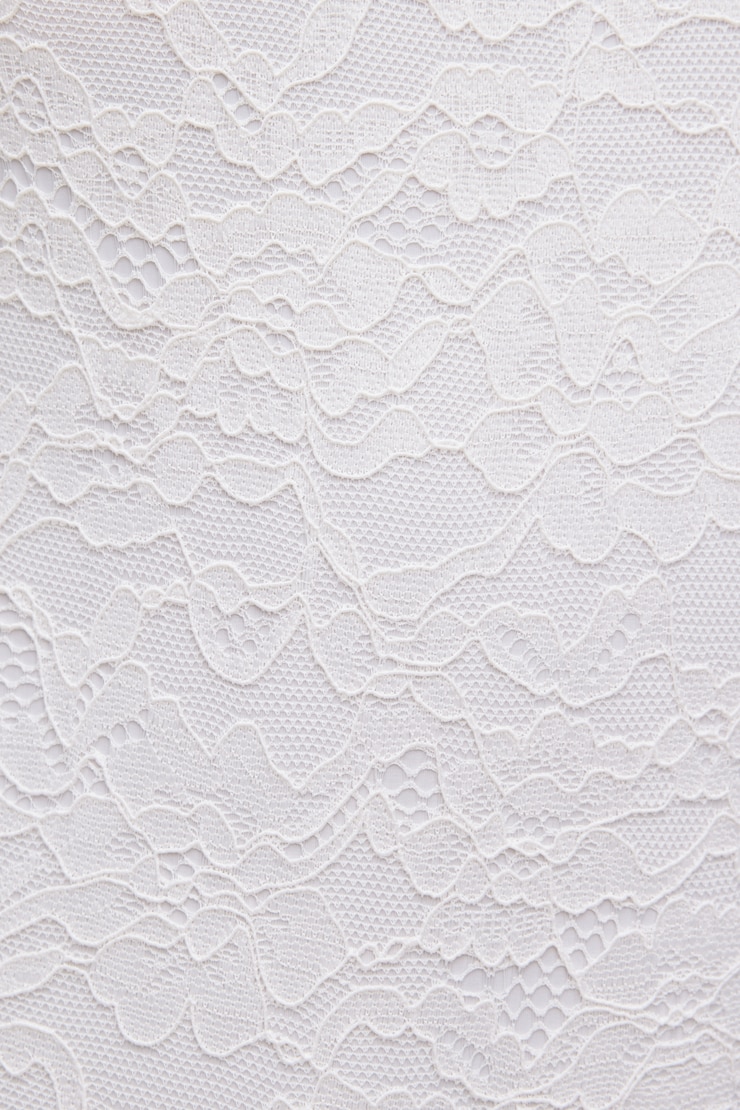 Mock Neck Lace Bodysuit