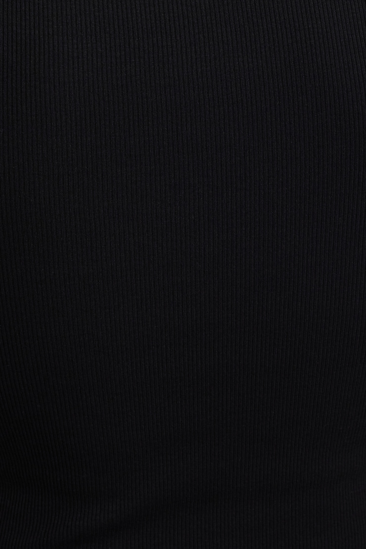 Rio Ribbed Tank Top Jet Black large