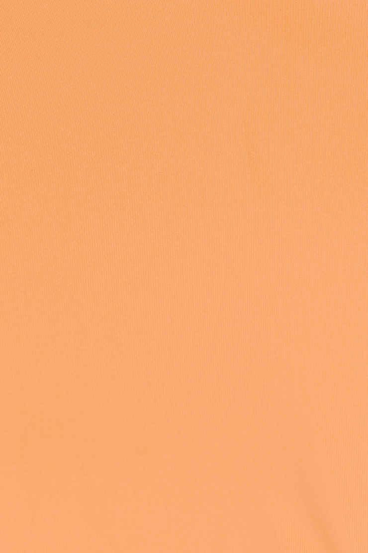 Halter Underwire Bikini Top, Orange Chiffon, large