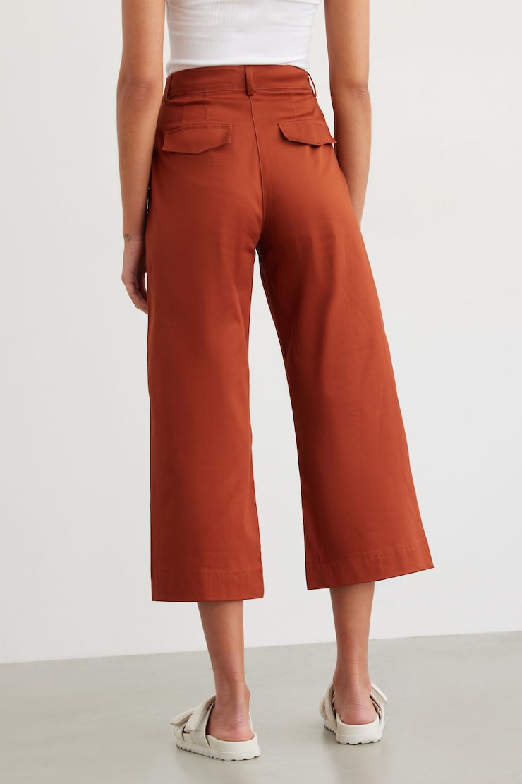 Utility Culotte Pant Orange Sequoia large
