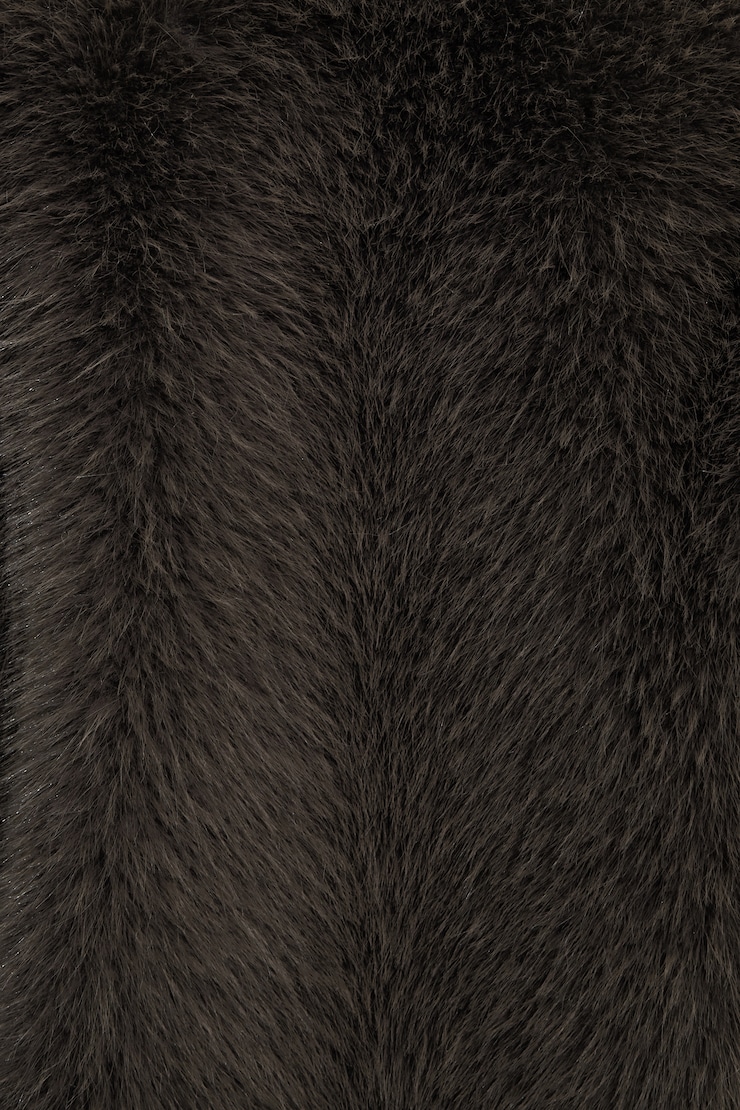 Faux Fur Midi Jacket Delicioso large
