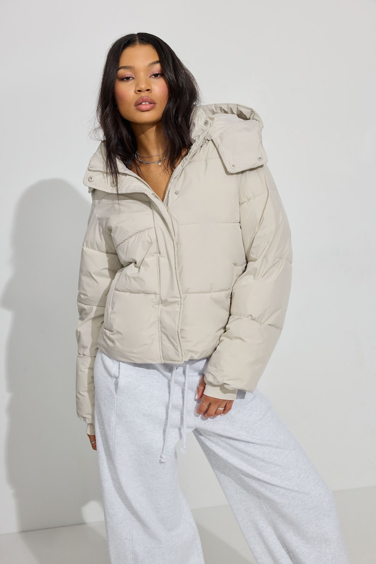 Perfect Puff Jacket, Soft Ivory Off-White, large