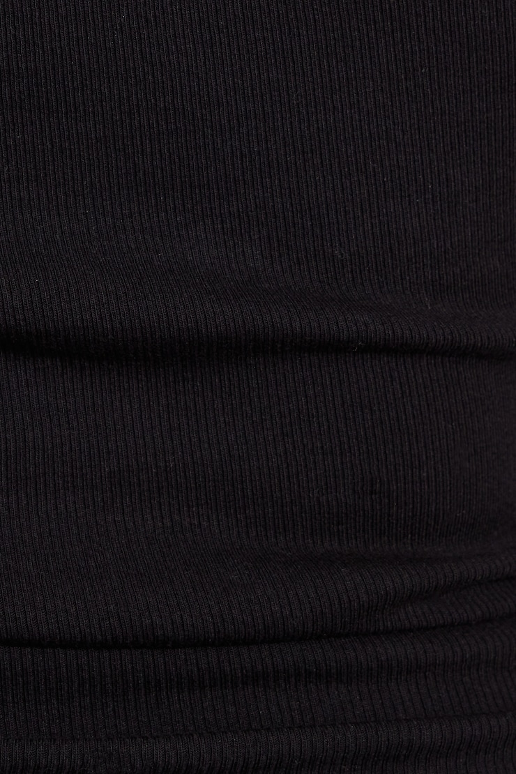 SnatchRib Deep V-Neck T-Shirt, Jet Black, large