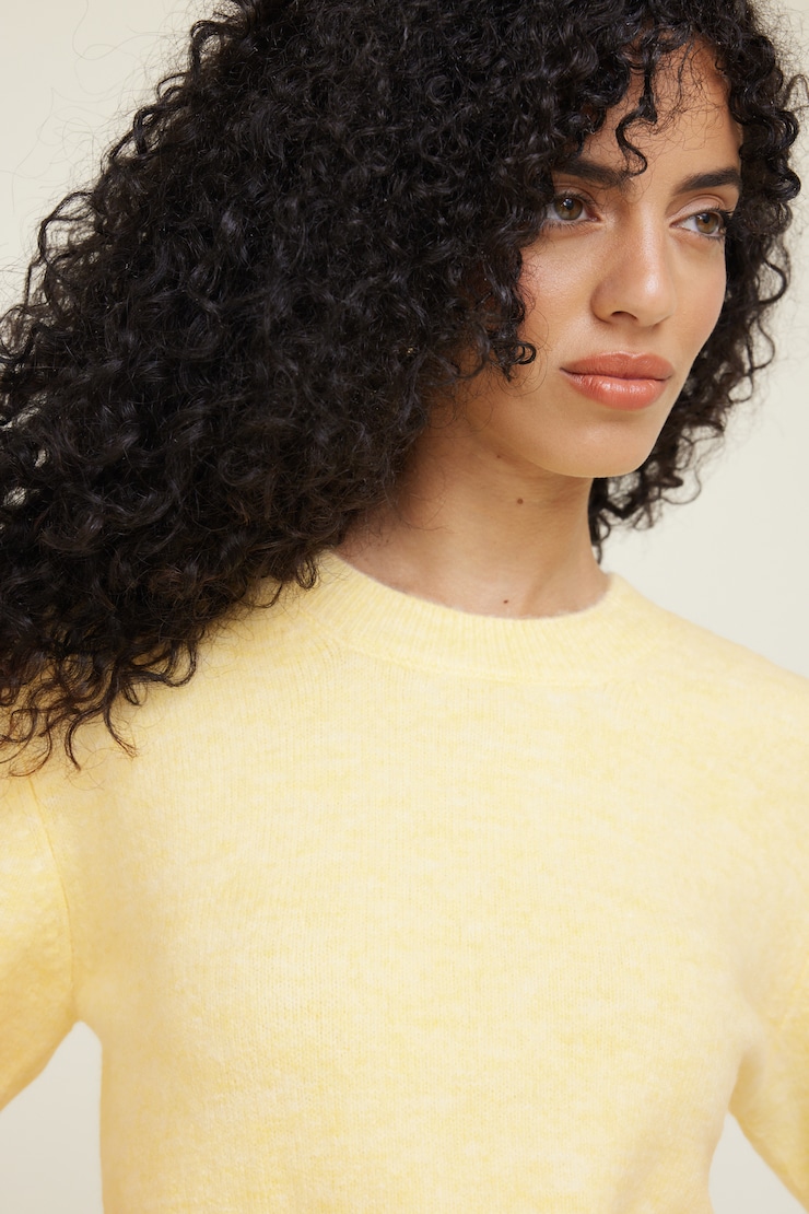 Chandail à coupe carrée et manches courtes Aura