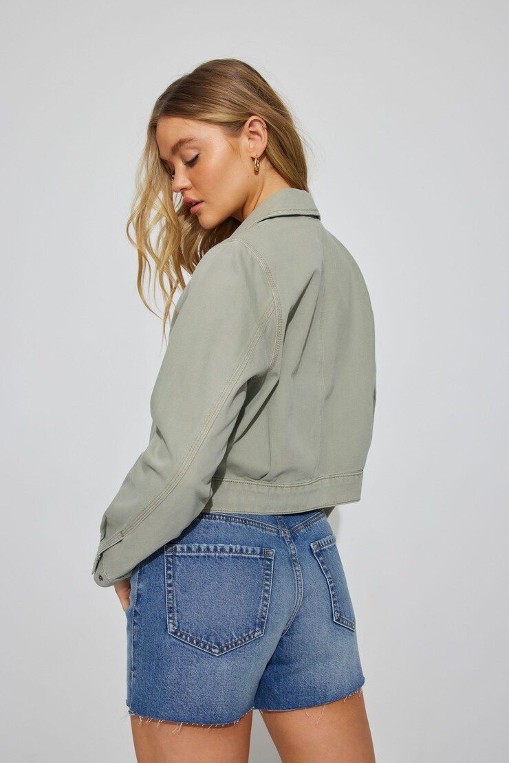 Clean Twill Jacket, Seagrass Green, large