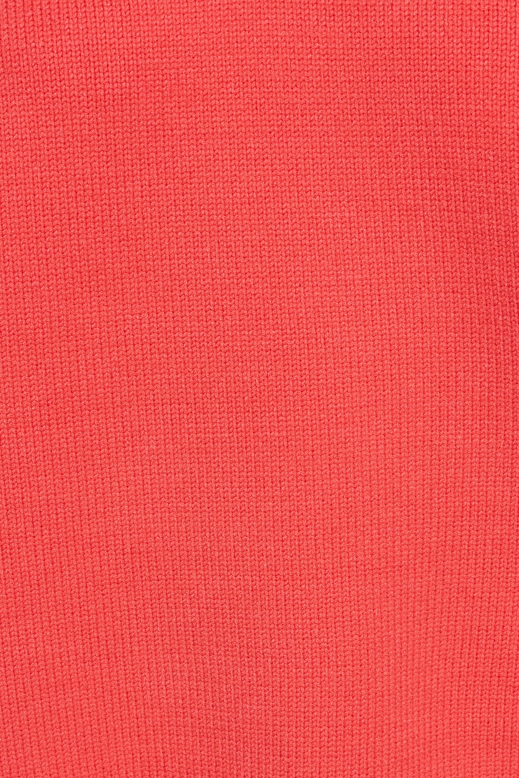 V-Neck Oversized Sweater, Cayenne Orange, large