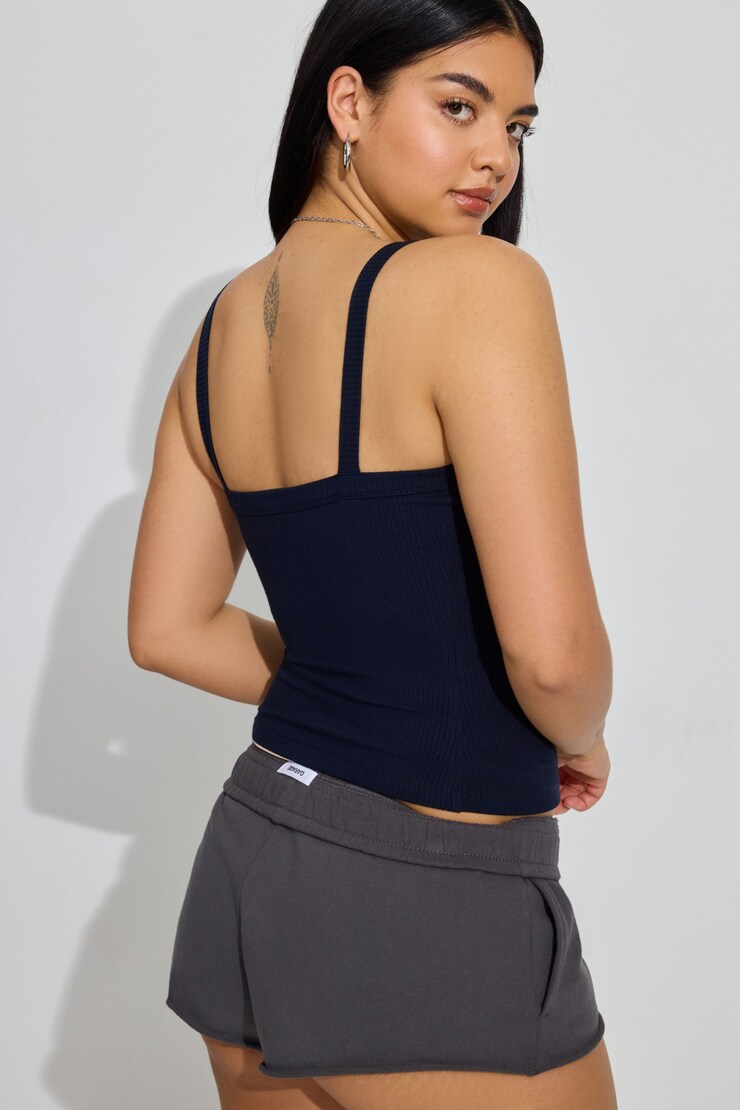 Kasey Scoop Neck Ribbed Cami, Mariana Blue, large