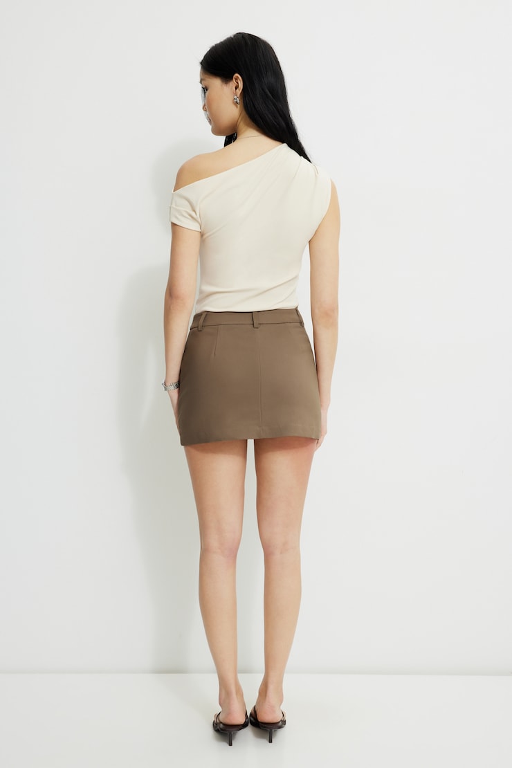 Josefine Fitted Mini Skort Wild Mushroom large