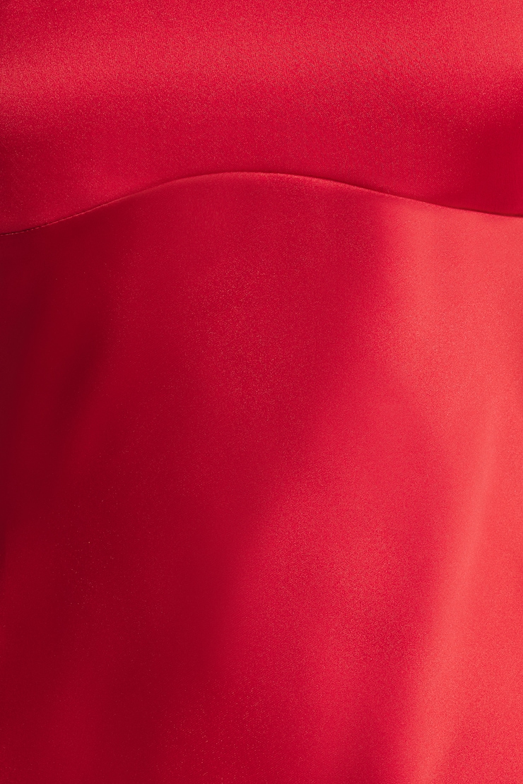 Amira Satin Maxi Dress Chili Pepper large