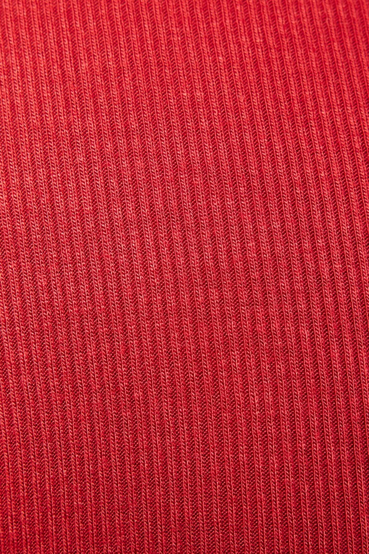 Pamela Long Sleeve Scoop Neck Top, Dahlia Red, large