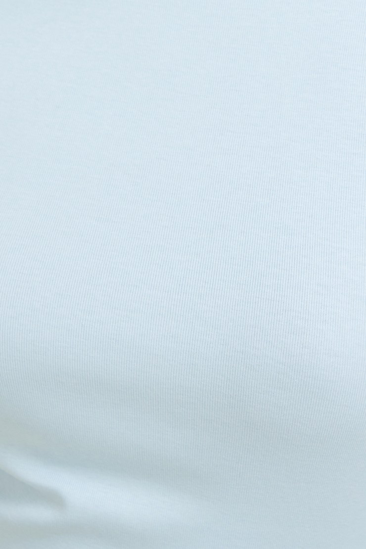 Emy Slim Cotton T Shirt Celestial Blue large