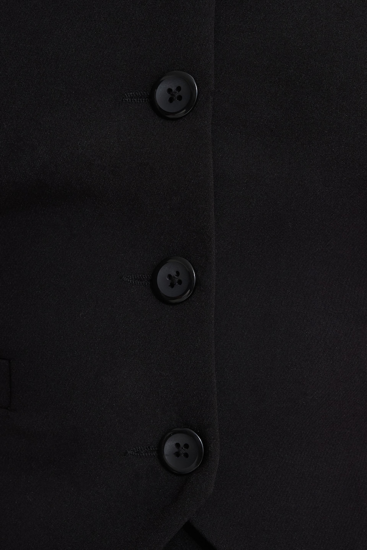 Cross Front Vest Jet Black large