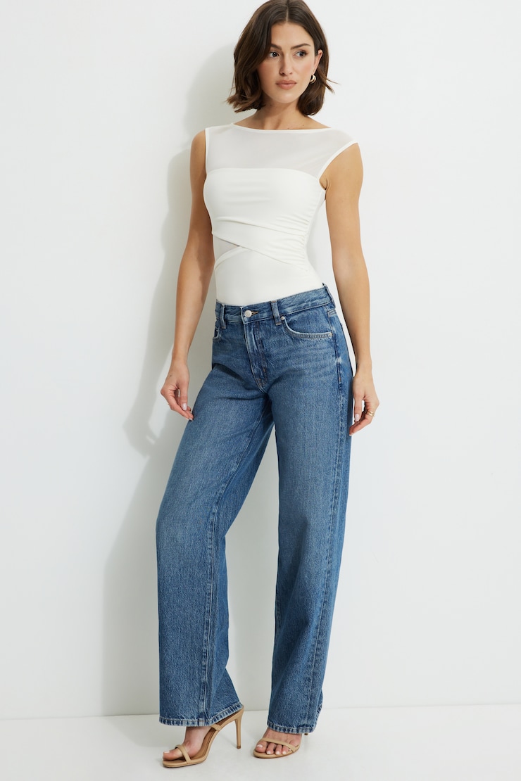 Layered Sculpt Mesh Bodysuit