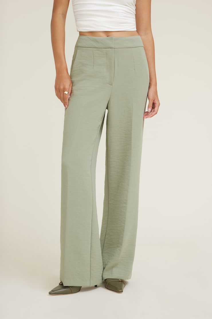 Yasmin Airflow Straight Leg Pants Vetiver Green large