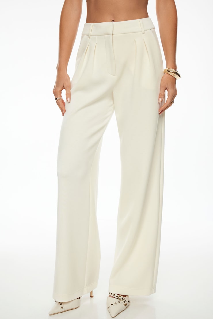 Alex Anywear Wide Leg Pants Sea Salt Off-White large