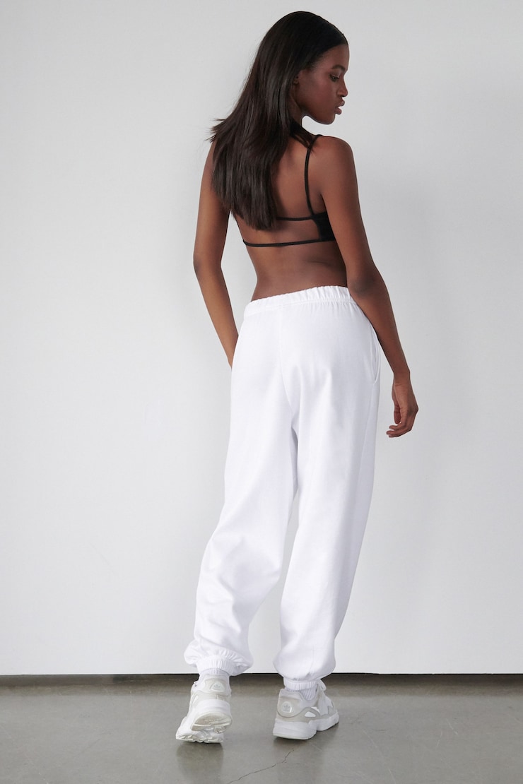 Boyfriend Joggers, Bright White, large