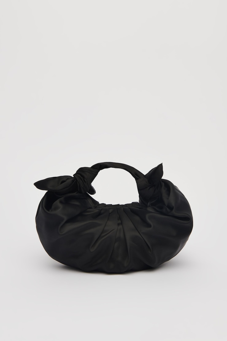Small Hobo Handbag Jet Black large
