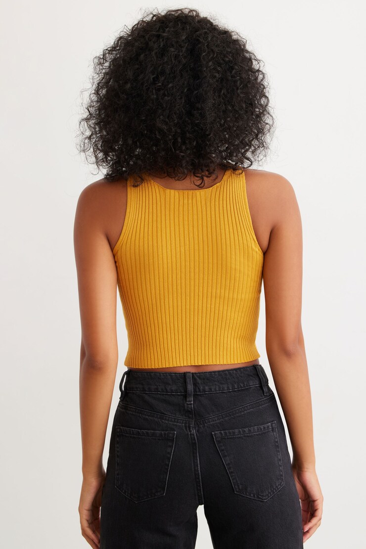Crossover Tank Top Mineral Yellow large