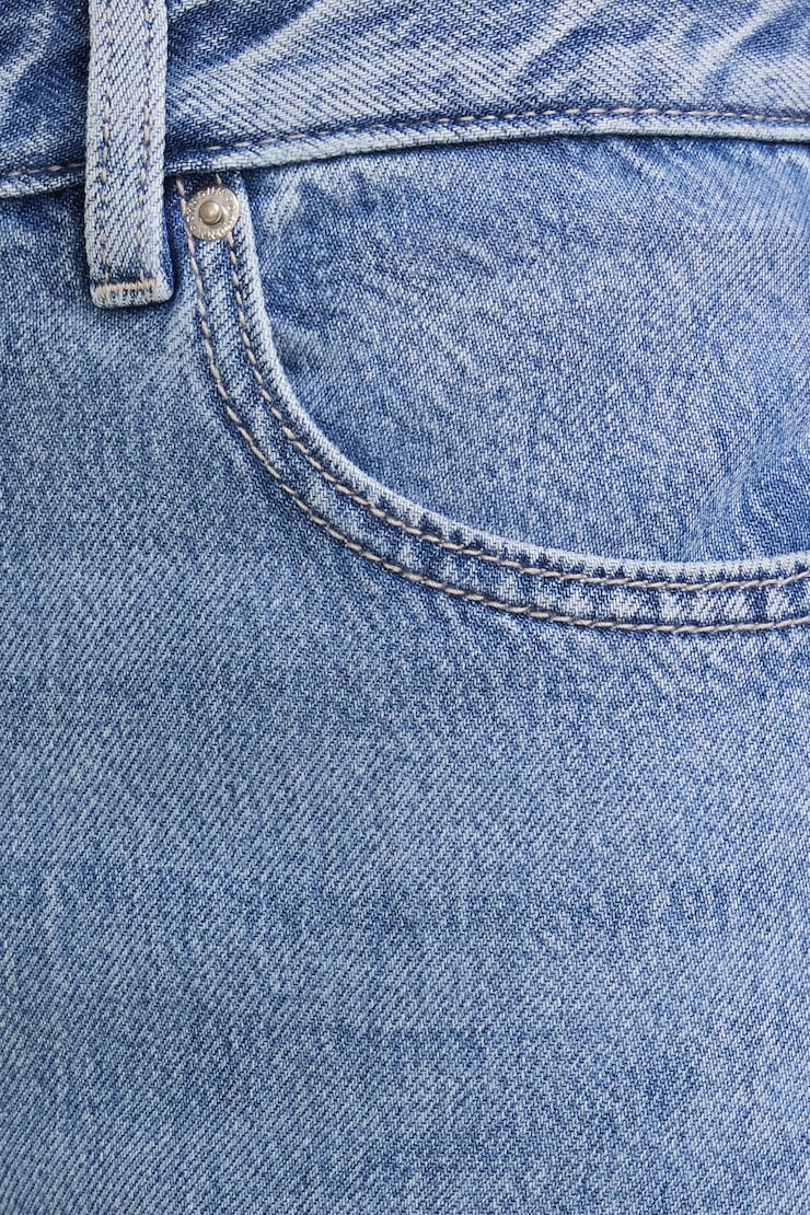 Jean Sydney ample à taille mi-haute en TENCELᵐᶜ Indigo moyen / Bleu oxford large