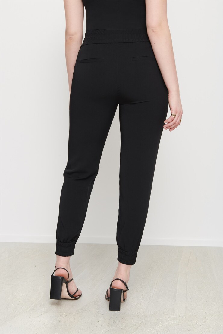 Sacha Belted Jogger Pants Jet Black large