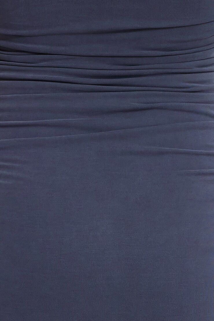 Ines Ruched Jersey Maxi Dress India Ink large
