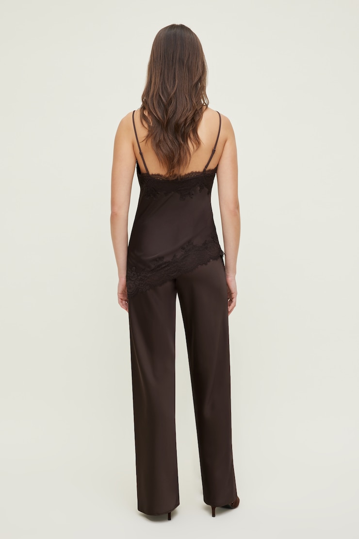 Izzy Wide Leg Satin Pants