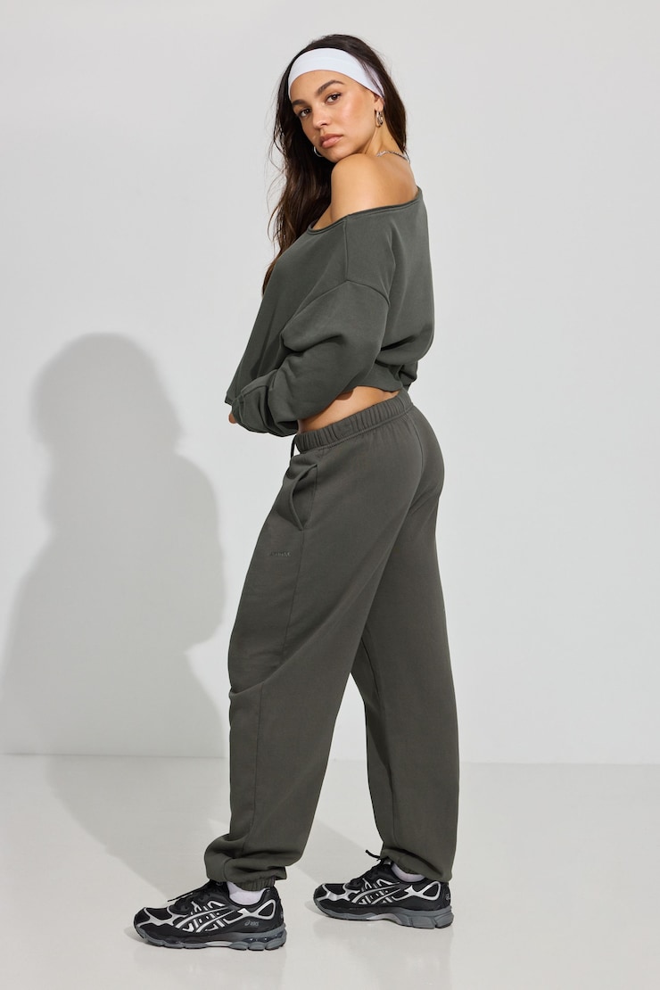 UltraFleece Boyfriend Sweatpants, Forged Iron Grey, large