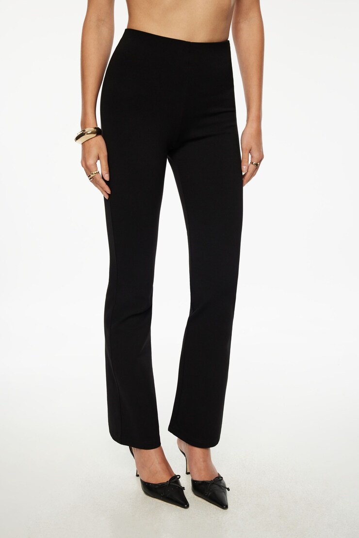 Straight Leg Pants Jet Black large