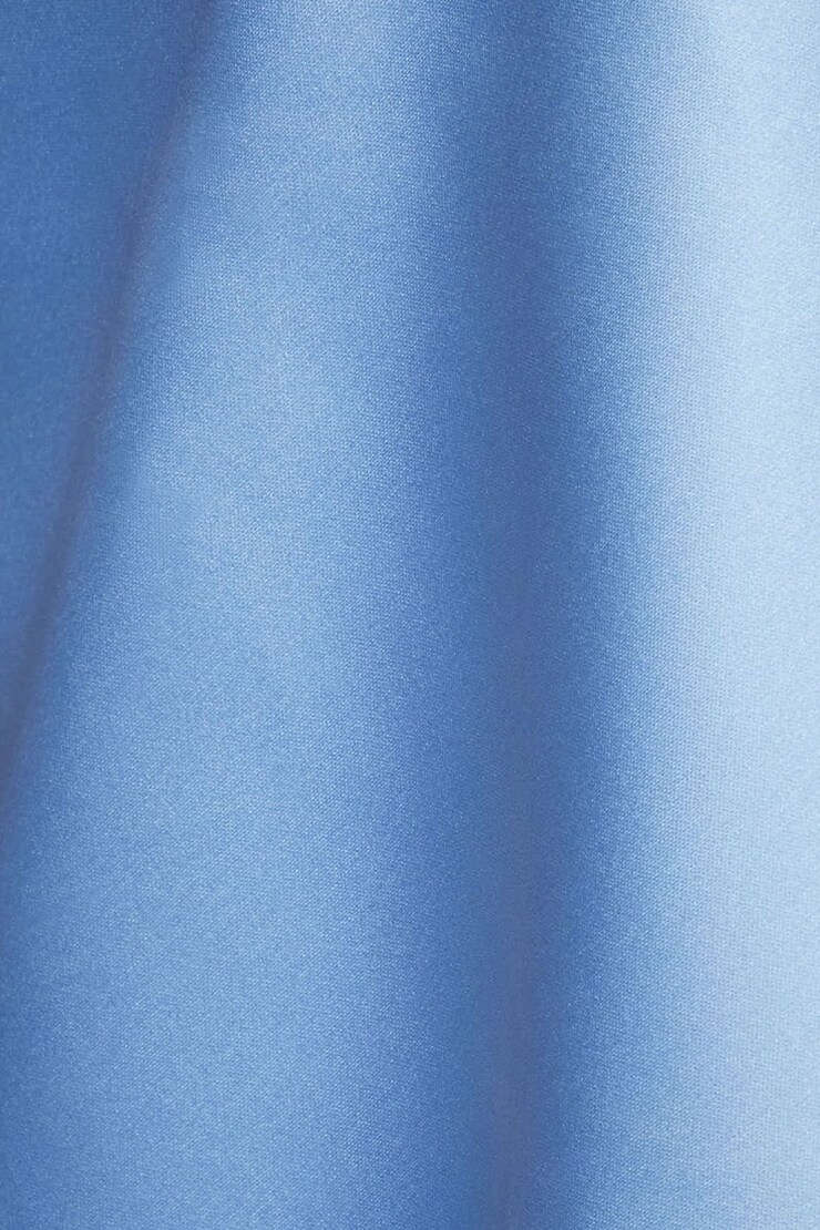 Haut licou en satin à dentelle Bleu sérénité large