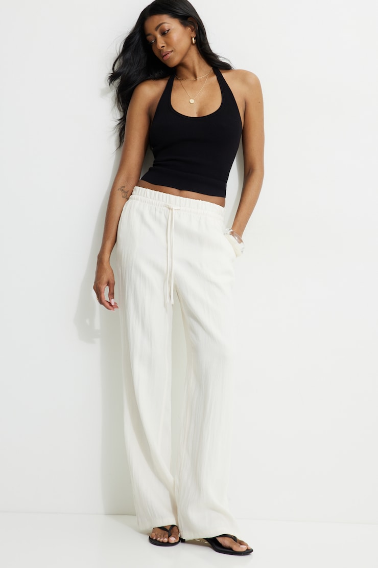 Blake Straight Pull On Pants Sea Salt Off-White large