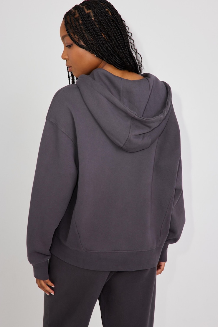 Elevated Bubble Zip Up Hoodie, Forged Iron Grey, large