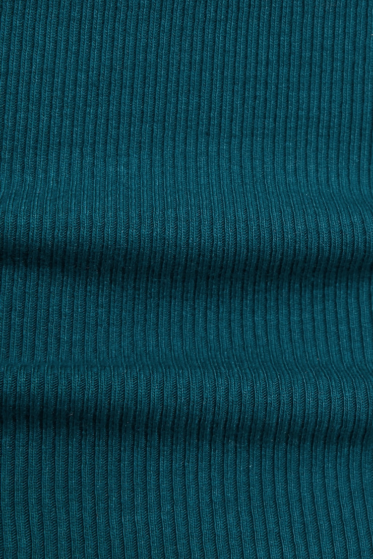 SnatchRib Crossback Tank Top, Teal Tease, large