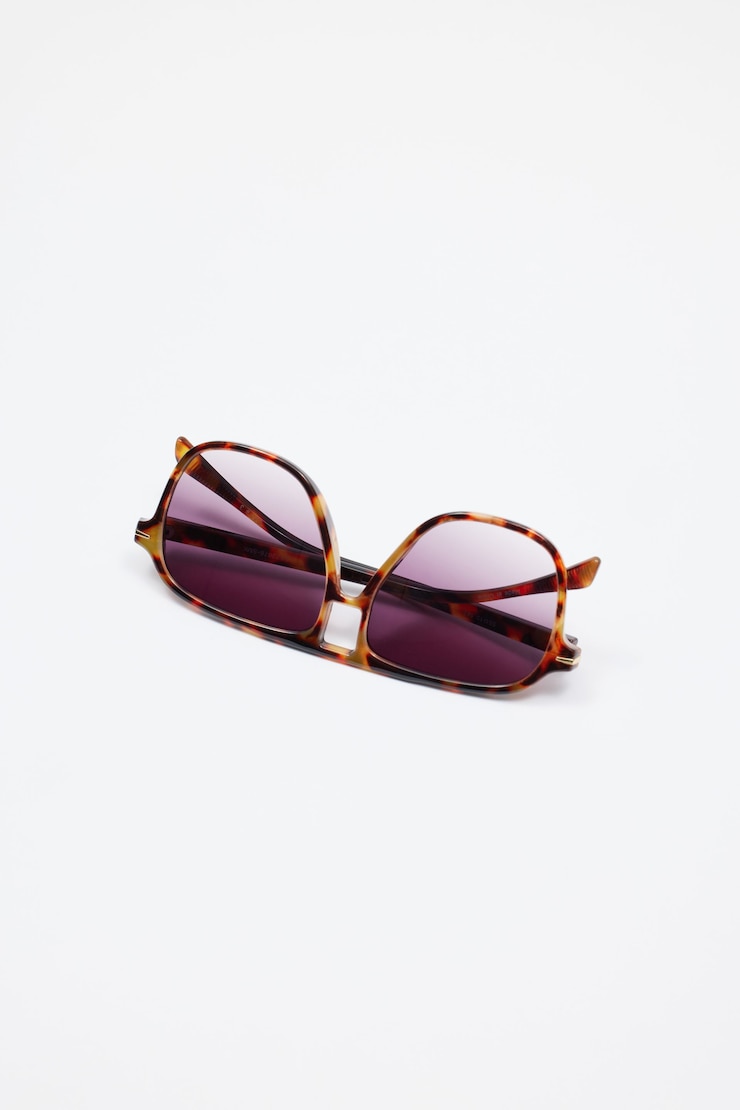 Oversized Navigator Sunglasses Brown Tortoise large