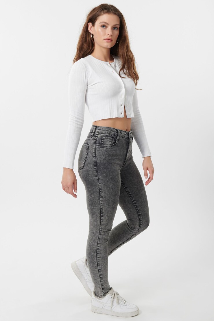 High Rise Jegging - Black Acid 