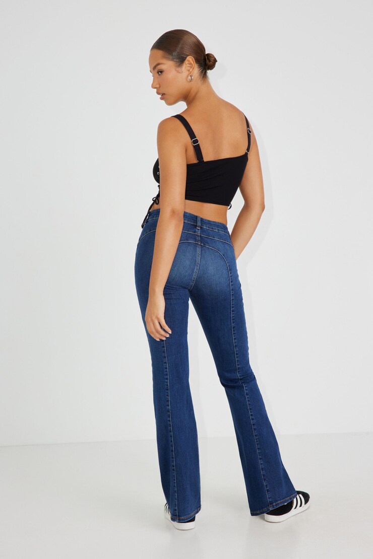 Low Rise Flare Jean - Luca Blue, Luca Blue, large