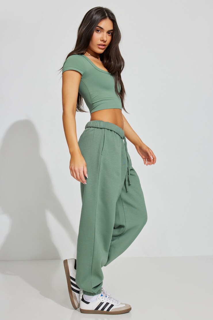 UltraFleece Boyfriend Sweatpants, Ocean Green, large