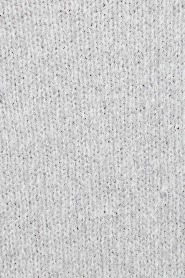 Oversized Boat Neck Sweater, Spring Grey Mix, large