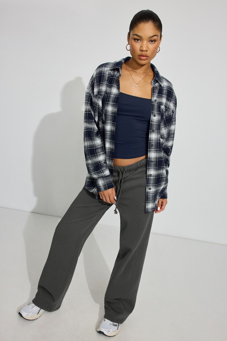 Noah Plaid Button-Up Shirt Blue | Garage