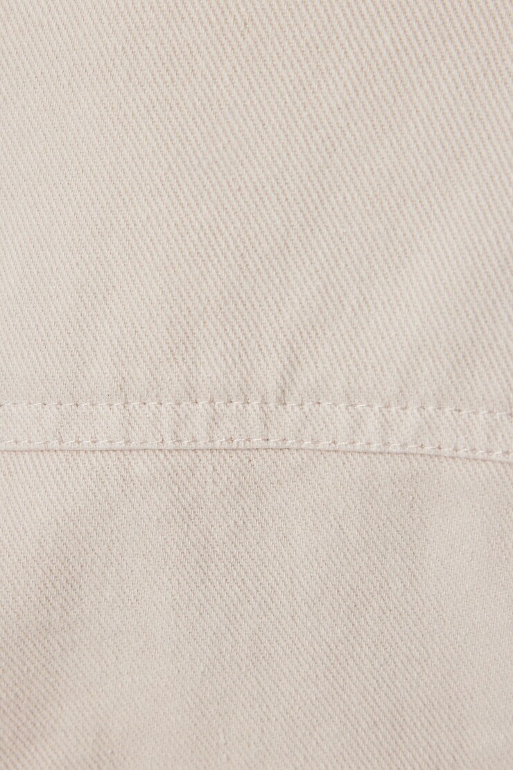 Cropped Utility Denim Jacket, Pebble Grey, large