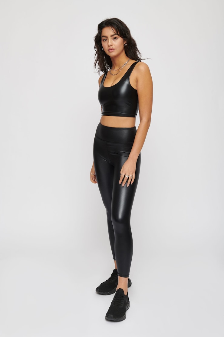 Laurent Shiny Legging Jet Black large
