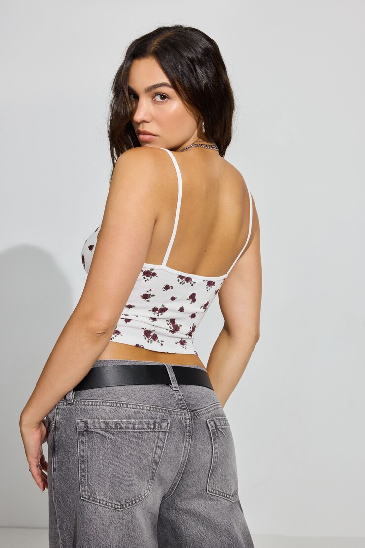 Felicia Femme Cami, Snow White with "Roses" Art, large